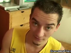 POV 3some with busty mature bitch