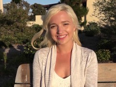 Blondine, Blasen, Fingern, Im freien, Pov, Realität, Titten, Spielzeuge