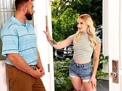 18 años, Verga grande, Mamada, Estilo perrito, Tetas naturales, Afeitado, Flaco, Adolescente