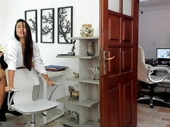 Shameless Latina emily brown suck fuck for mouthful cumshot - office oral sex