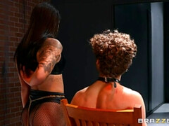 Anal, Blonde, Bottes, Doigter, Collant, Chatte, Tatouage, String