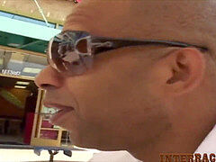 super-cute Southern Girl takes interracial hefty penis!