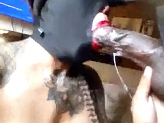 Amateur, Noire, Noir ébène, Fétiche, Pov, Tatouage