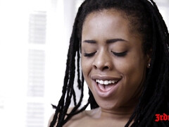 Blonde, Brunette brune, Noir ébène, Lesbienne, Léchez, Seins naturels, Piercing, Chatte