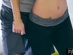 Toned bodies Big Tit babe Peta Jensen Gets Hardcore Steamy Workout