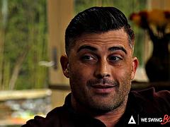 Sophia Grace Seduces Bi-Curious Husband Into Steamy Bisexual Office Threesome with Cliff Jensen and
