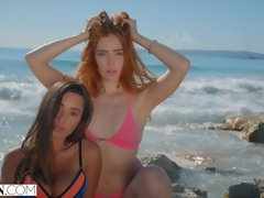 Amazing russian teen Jia Lissa threesome sex