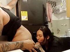 お尻, フェラチオ, 巨乳な, ぽちゃ, 家族, 母, 自然山雀, オマンコ