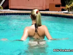 Bikini, Tetona, Sexo duro, Casero, Tetas naturales, Al aire libre, Coño, Tetas