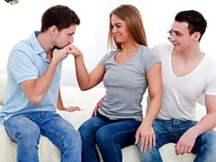 Erstaunlich, Blasen, Gehörnter ehemann, Hundestellung, Handjob, Lecken, Dürr, Jungendliche (18+)