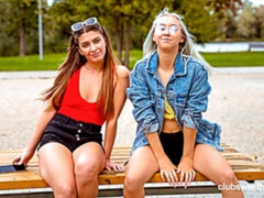 Cul, Blonde, Doigter, Embrassement, Lesbienne, Masturbation, Chatte, Adolescente