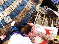 Leie, Arsch, Blasen, Deutsch, Hardcore, Pov, Öffentlich, Titten