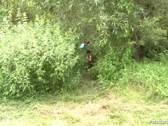 Pijpbeurt, Sperma shot, Naakt, Buiten, Gezichtspunt, Openbaar, Realiteit, Kort haar