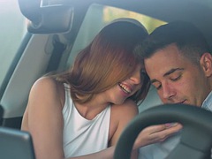 Anal, Nana, Grosse bite, Sucer une bite, Voiture, Hard, Rousse roux, Nénés