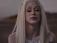 In den arsch, Blondine, Erotisch, Schwul, Handjob, Hardcore, Transfrau, Tätowierung