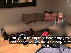 Busty british amateur fucks in anal audition