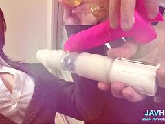 Amateur, Asiático, Rubia, Mamada, Amarrada, Japonés, Tetas