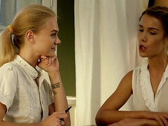 美女, 指いじり, Hd, レズビアン, オナニー, オマンコ, 現実, ロシア人