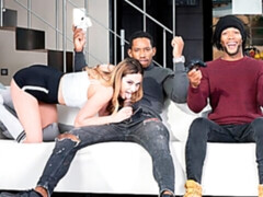 お尻, フェラチオ, ハードコア, 異人種間, 3p男男女, 自然山雀, ティーン, 三人