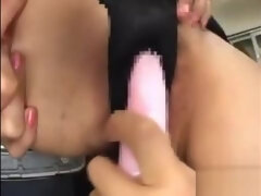 Office girl grinds on a rod