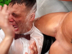 Leie, Blondine, Vollbusig, Lecken, Milf, Mutti, Muschi, Dusche