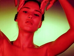 Tussi, Braunhaarige, Frau, Fetisch, Masturbation, Russisch, Erotischer film, Solo