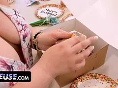 デカパイ, フェラチオ, Hd, 熟年, 淫乱熟女, 怪物, 赤毛, 叫ぶ