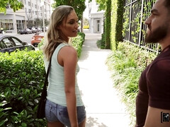 素人, お尻, ベッドルーム, ブロンド, 顔射, アウトドア, オッパイの, 濡れ