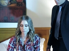 Blonde, En levrette, Européenne, Faciale, Bâillonner, Chatte, Cheveux courts, Tatouage