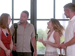 Grosse bite, Sucer une bite, Le plan cul à quatre, Hard, Rousse roux, Tabou, Adolescente, Nénés