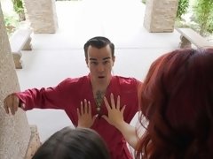 Culo, Culo grande, Tetas grandes, Besar, Masaje, Coño, Pelirrojo, Estriptis