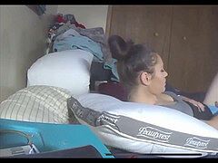 Любители, Парочка, Мастурбация, Оргазм, Шпионские видео, Дядя, Подглядывание