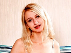 ブロンド, カワイイ, バック, 指いじり, 目瞪口呆, ガリガリ, 一人, オッパイの