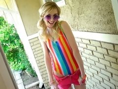 Blond, Pijpbeurt, Dominatie, Fetisj, Handbeurt, Mager, Strippen, Tieten likken