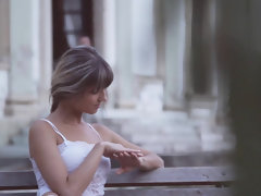 Culo, Chica, Pareja, Tetas naturales, Al aire libre, Tímido