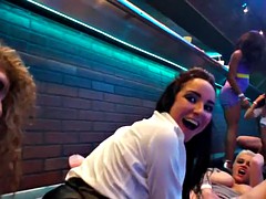美女, グループ, ハードコア, レズビアン, オージー, パーティ, ポルノスター, 公共