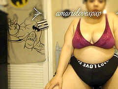 Mooie dikke vrouwen, Grote kont, Mollig, Masturbatie, Alleen, Speelgoed