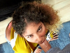 Grosse titten, Blasen, Spermaladung, Hundestellung, Hd, Interrassisch, Latina, Muschi