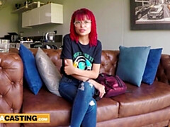 Enthousiasteling, Auditie, Grote kont, Pijpbeurt, Sperma shot, Hardcore, Hd, Latijnse vrouw