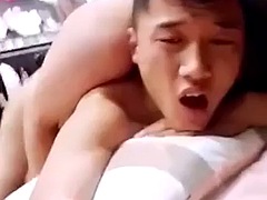 Enthousiasteling, Anaal, Aziatisch, Chinees, Stel, Homo
