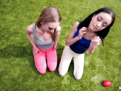 お尻, 黒人, ブロンド, 茶髪の, ハメ撮り, オマンコ, スパンキング, オッパイの