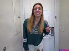 Dude shares bed with hot stepsis and fucks her well