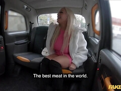 Faux Cab Blonde Fesser extracts her huge rump and hefty orbs and screws a ample boner