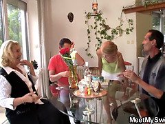 美人, ブロンド, エロ熟女, オナニー, 熟年, 母, 義母, ティーン