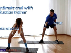 Renata Fox's tight Russian pussy gets licked & fucked hard in Intimate Fitness Room Anal Sex