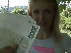 Kont, Blond, Pijpbeurt, Hondjeshouding, Buiten, Gezichtspunt, Geschoren, Tiener