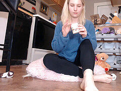 Masturbacion con pies