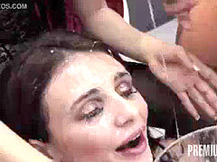 Любители, Буккаке, Семяизвержение, Сперма на лице