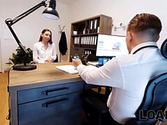 Betrug, Büro, Orgasmus, Realität, Schüchtern, Dürr, Strümpfe, Eng