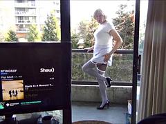 Naughty Gigi - White over black